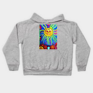 DAY OF THE DEAD SUGARSKULL SUNNY2 Kids Hoodie